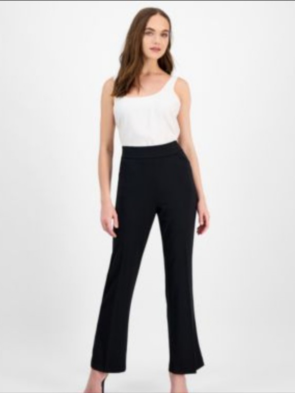 Kasper Women’s Black Wide-Leg Knit Pants